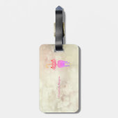 モダンお洒落カッコいい猫,《写真》ぼけ味パーソナライズされた - ラゲッジタグ (裏面縦)