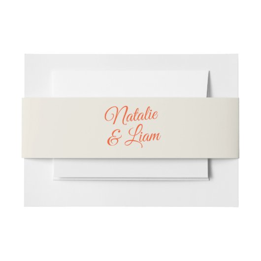 モダンお洒落カラフルファンキー結婚レトロ 招待状ベリーバンド (正面例)