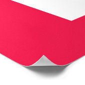 モダンお洒落カラフルGroovy結婚の歓迎 ポスター (角)