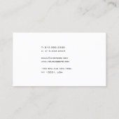 モダンお洒落テンプレート 名刺 (裏面)