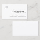 モダンお洒落モノグラムのプロフェッショナル平野 名刺 (正面/裏面)