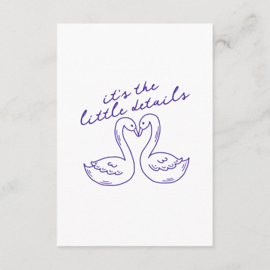 モダンお洒落レトロヴィンテージ70s結婚詳細 エンクロージャーカード (裏面)