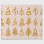 モダンお洒落日木金ゴールドピンク ラッピングペーパー (フラット)