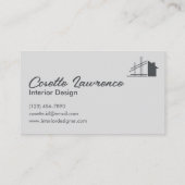 モダンお洒落練炭はっきりしたタイポグラフィ 名刺 (裏面)