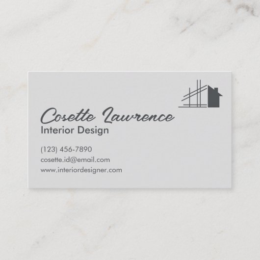 モダンお洒落練炭はっきりしたタイポグラフィ 名刺 (裏面)