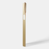 モダンお洒落金ゴールドバンド写真(モノグラム付き) Case-Mate iPhoneケース (裏面 / 右)