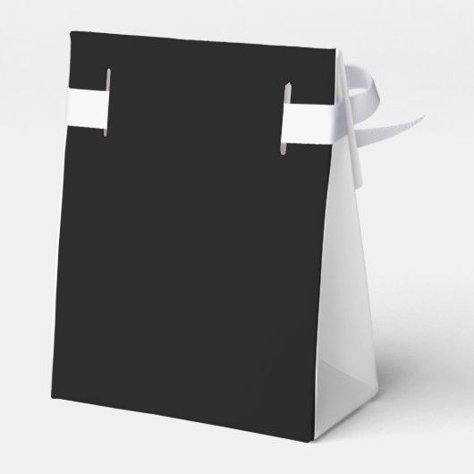 モダンお洒落黒猫結婚の フェイバーボックス (裏面サイド)