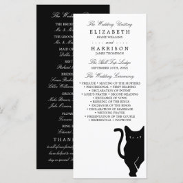 モダンお洒落黒猫結婚の プログラム