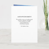 モダンお祝いライフ葬儀ブルースカイプログラム プログラム (裏面)