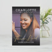 モダンお祝い・オブ・ライフ・フォト・招待状 招待状 (スタンド正面)