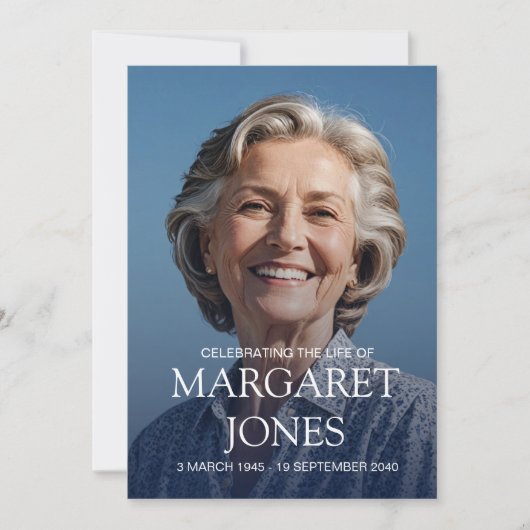 モダンお祝い 招待状 (正面)