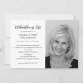 モダンお祝い 招待状 (正面)