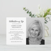 モダンお祝い 招待状 (スタンド正面)