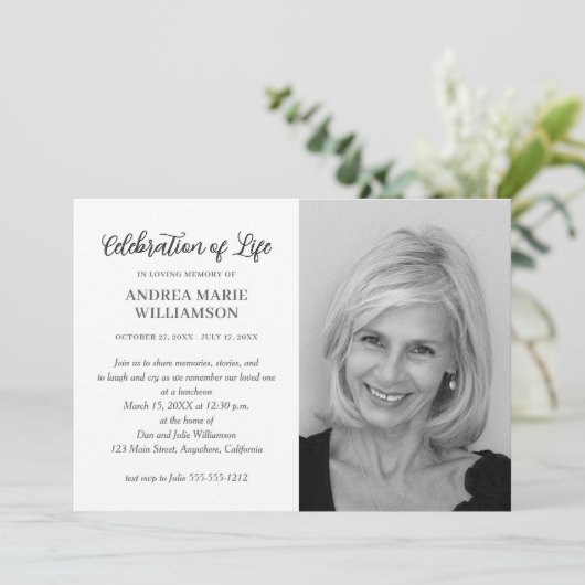 モダンお祝い 招待状 (スタンド正面)