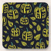 モダンかぼちゃ継ぎ目パターン コースター (正面)