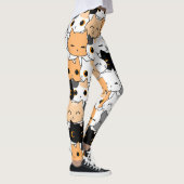 モダンかわいいキャラクター猫柄レギンス レギンス (右)