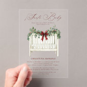 モダンかわいいサエレガントータベビーベビーシャワー アクリル招待状 (インサイチュ (ポータブル))