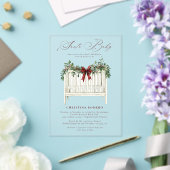 モダンかわいいサエレガントータベビーベビーシャワー アクリル招待状 (インサイチュ (ウェディング))