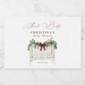 モダンかわいいサエレガントータベビーベビーシャワー スパークリングワインラベル (シングルラベル)