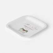 モダンかわいいサエレガントータベビーベビーシャワー ペーパープレート (傾斜あり)