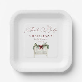モダンかわいいサエレガントータベビーベビーシャワー ペーパープレート