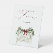 モダンかわいいサエレガントータベビーベビーシャワー 台座サイン (正面)