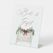 モダンかわいいサエレガントータベビーベビーシャワー 台座サイン (正面)