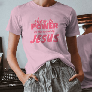 モダンかわいいスクリプト イエス信仰 Tシャツ