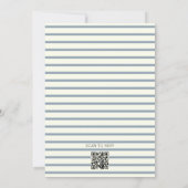 モダンかわいいパステルカラーの初めてのロデオベイビーシャワー 招待状 (裏面)