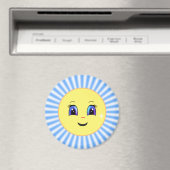 モダンかわいい太陽の顔 マグネット (インサイチュ (食洗機))