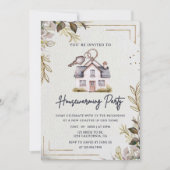 モダンかわいい新居ホームパーティー 招待状 (正面)