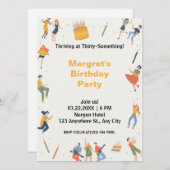 モダンかわいい誕生日パーティー (正面/裏面)