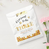モダンかわいい3歳の誕生日を迎えるのはとても甘い フェイバーバッグ (封をした状態)