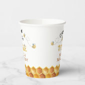 モダンかわいい3歳の誕生日を迎えるのはとても甘い 紙コップ (左)