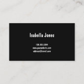 モダンかわいらしガーリー明るいグリッター爪、 ネイル 名刺 (裏面)