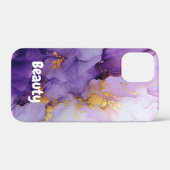 モダンかわいらしフェイクIridescent付き/名前Case-Mate Case-Mate iPhoneケース (裏面 (横))