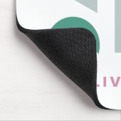 モダンかわいらし名パーソナライズされた称 マウスパッド (コーナー)