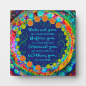 モダンかわいらし感動的卒業後 フォトプラーク (正面)