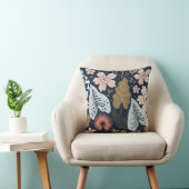 モダンかわいらし葉柄 クッション (椅子)