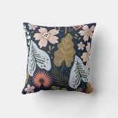 モダンかわいらし葉柄 クッション (裏面)