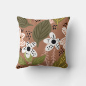 モダンかわいらし葉柄 クッション (裏面)