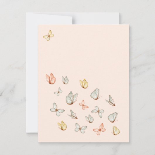 モダンかわいらし赤面ピンクチョウ賛美ズ (裏面)