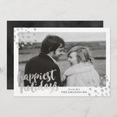 モダンきらめく | 休日の写真カード シーズンカード (正面/裏面)