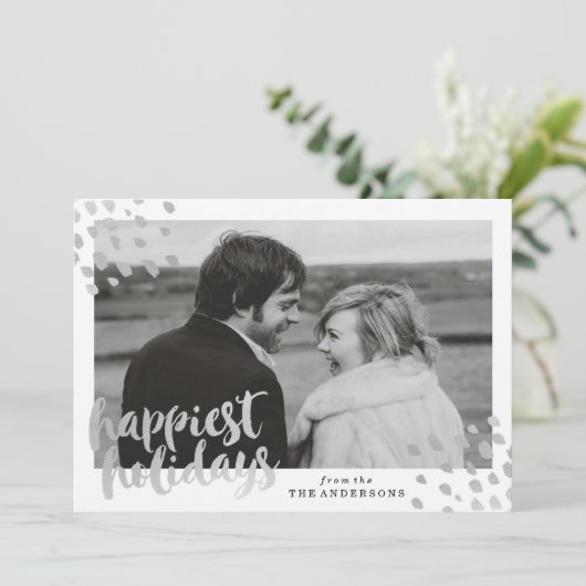 モダンきらめく | 休日の写真カード シーズンカード (スタンド正面)