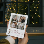 モダンくるみ割りメリータイポグラフィ4 Photo シーズンカード<br><div class="desc">もう一度その年の時間だ – クリスマスの時間！あなたの家族の喜びと愛のメッセージを共有するにはモダン、このトレンディークリスマスカード以上に見なさい。バーガンディのフェスティバルタイポグラフィはカードの上に立ち、水色のナツクラッカーでアクセントを与えられ、家族の写真お気に入りのを4枚もたらす。背中にはポップ・アートの、お洒落なダンスのクラシックのキャラクター伝統的や、フェスティバルの贈り物、季節の色など、水の色に対して楽しい休日の要素の表示。あなたの挨拶を普通のカードで送る代わりに、この陽気なクリスマスの写真バーガンディタイポグラフィのナツクラッカーのホリデーカードであなたの友達と家族に愛を示モダンす。お尻ミレニアル家族に適した、このカードはあなたのクリスマスの応援を人生にもたらす！Copyrightベリーデザイン、すべての権利を留保。</div>