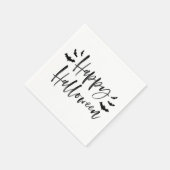 モダンこうもりハッピーハローウィン スタンダードカクテルナプキン (角)