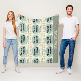 モダンことわざ除おもしろい任名モニグラム フリースブランケット