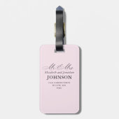 モダンさん結婚の写真ラゲッジタグカスタムミセス ラゲッジタグ