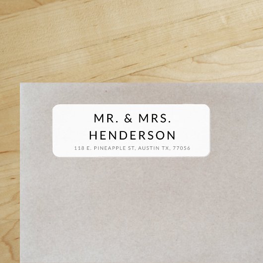 モダンさん |ミニマルスタイル |差出人住所 ラベル