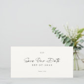 モダンしおりQRコード2枚の写真Save the Date セーブザデート (スタンド正面)
